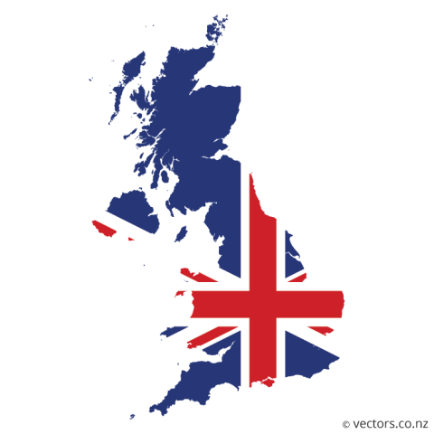 Animated Art Of United Kingdom Flag PNG