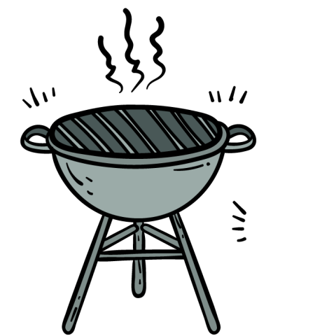 Cartoon Barbecue PNG Stock Art Free Download