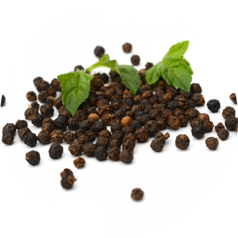 Black Pepper PNG Circle Sticker Free Download