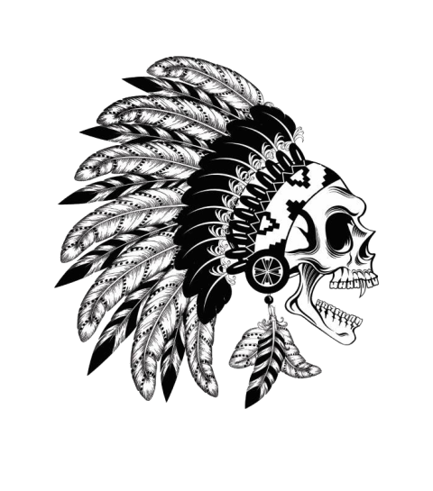 American Indian image PNG Sticker