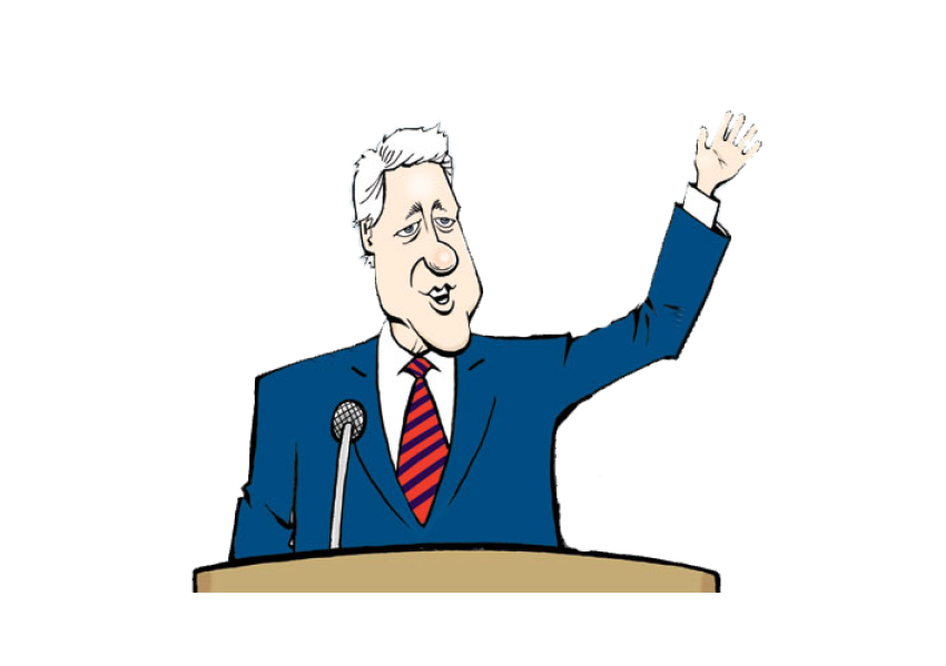 Bill Clinton PNG Cartoon Character mage