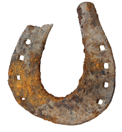 Watercolor Horseshoe PNG Image On White Background