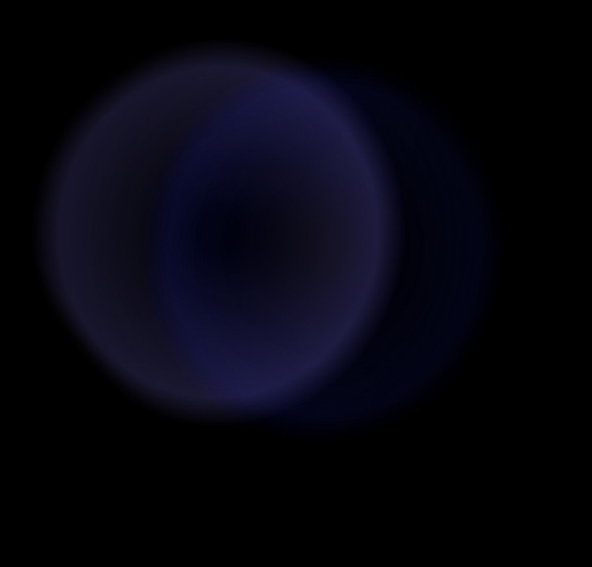 Blue violet circle/sun lens flare light effect