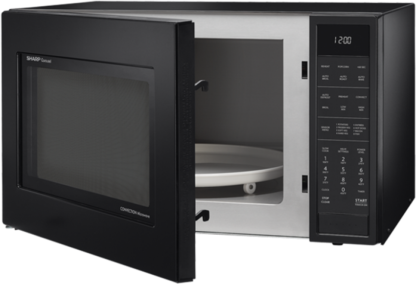 Sillhouette Open Microwave Oven PNG Emoji