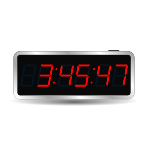 Smart Mini Electric Alarm Clock PNG Transparent Image