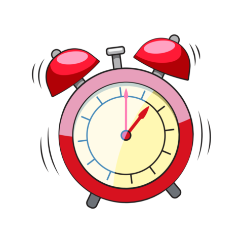 Silhouette Alarm Clock PNG Icon Free Download (2)