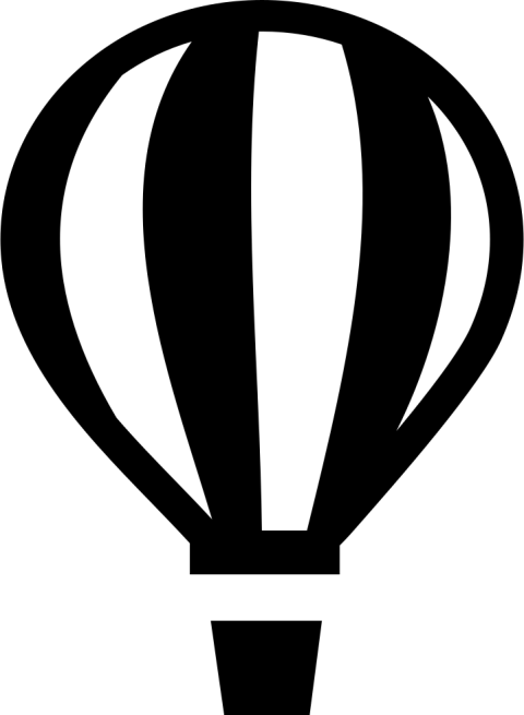 Silhouette Air Balloon PNG Icon Free Download
