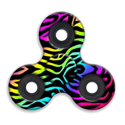 Fidget Spinner With Royalty Color Themes PNG image Free Download