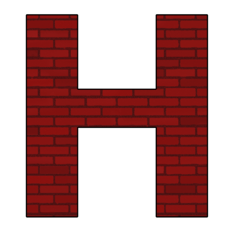 Wall Design On Letter H PNG Transparent Free Art Image