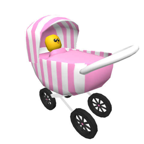 Stroller PNG Cartoon Kid's Vintage Sticker