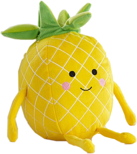 Svg & Psd Clipart Pineapple Cartoon Yellow Charactor On Transparent PNG Free Download