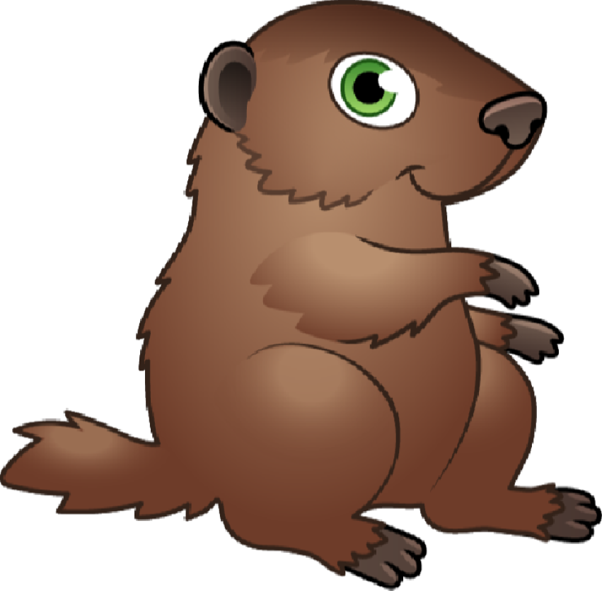 Cute Vector Graphic Design Groundhog PNG Image Free Transparent