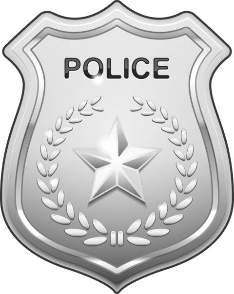 HD Silver Police Badge PNG Free Photo Download