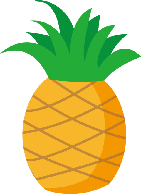 Pineapple Scalable Graphics, Yellow cartoon pineapple, cartoon Character, food, leaf png Image Free Download