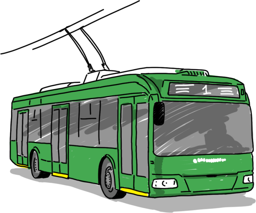 Illustaration Stock Bus Image Free Clipart Trolleybus PNG Picture Transparent Free Download