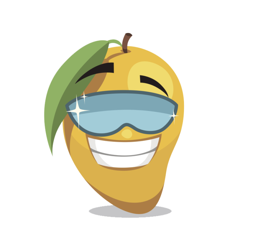 Mango Cartoon Icon & Unique Mango Charactor Free Transparent Background