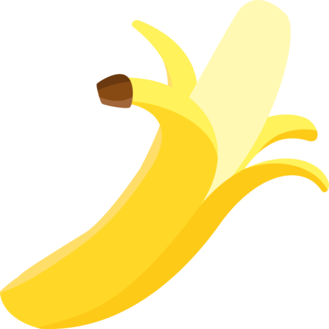 Best Clipart Banana Peel PNG Icon White Background Free Download