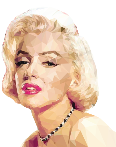 Marilyn Monroe Digital Pop Art Poster Transparent PNG Photo Free Download