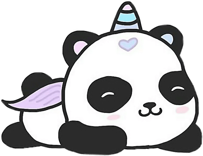 Letter Unicorn Panda PNG Animal Cartoon