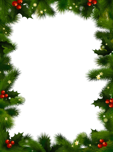 Christmas Frame PNG Vector PSD And Clipart With transparent Background Tinsel  Free Download