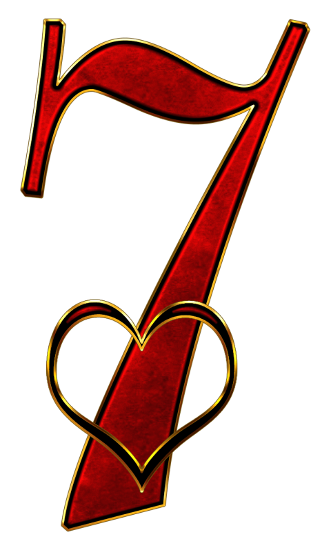 Heart 7 Number PNG Image & Icon Free Download