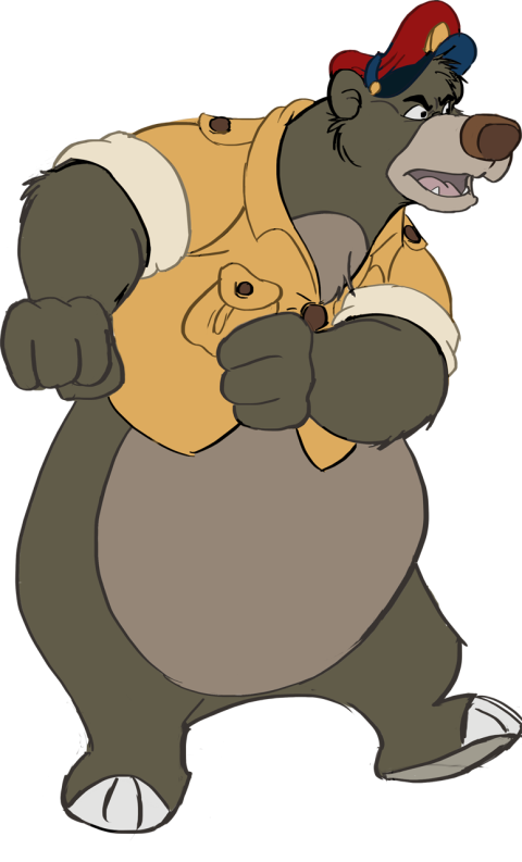 Vector Clipart Cartoon Kit Bear & Baloo Mowgli PNG Photo Free transparent download