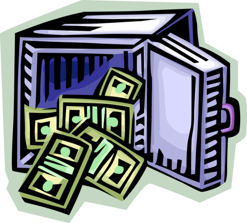 Bank Vault PNG Money secure storage Drawning