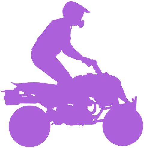 Purple Quad Bike PNG Sticker Free Download