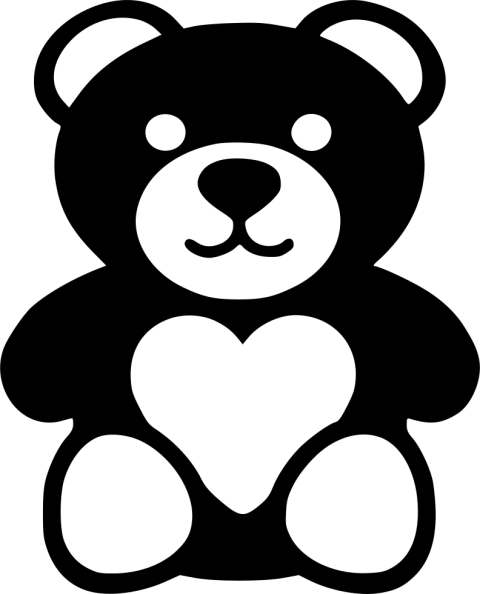 Silhouette Teddy Bear Svg PNG Icon & Wallpaper Free Download