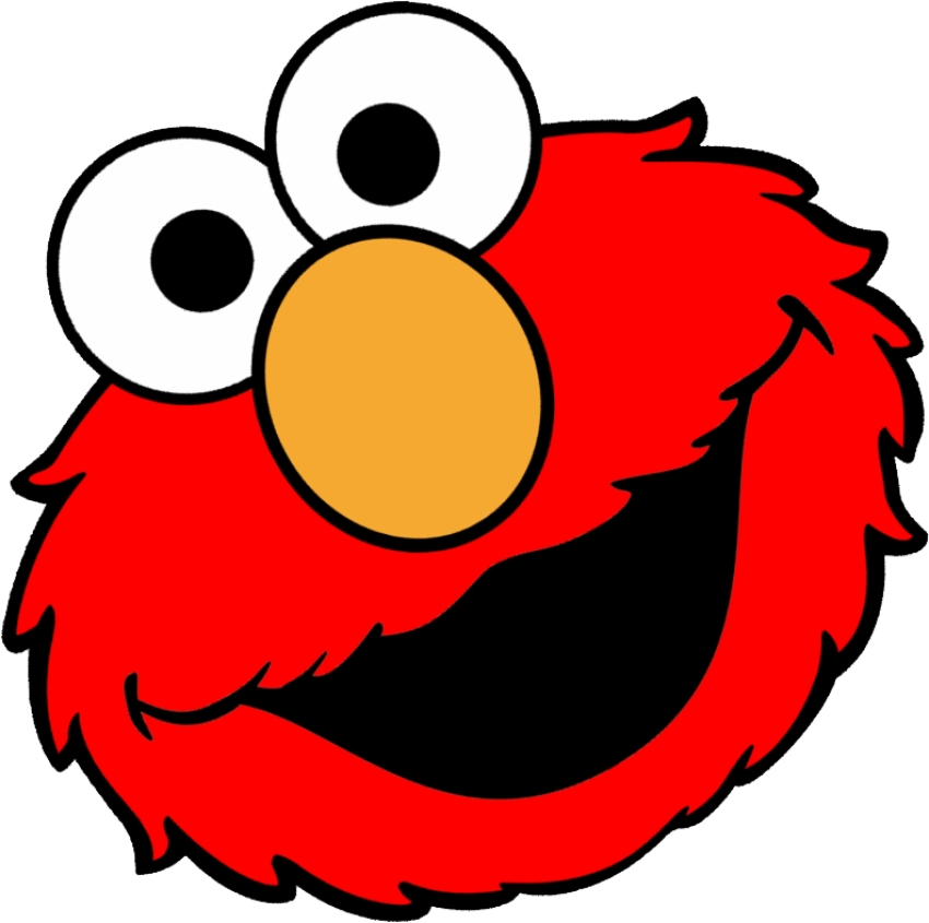 Elmo Face Sticker  PNG Free Download