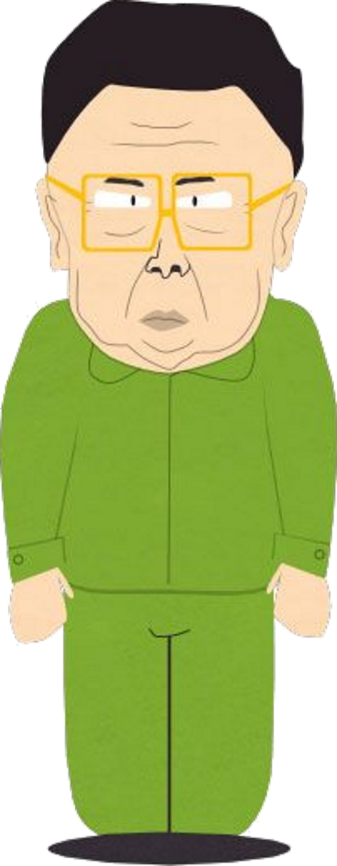 Cartoon Kim Jong Un PNG Character Free Download