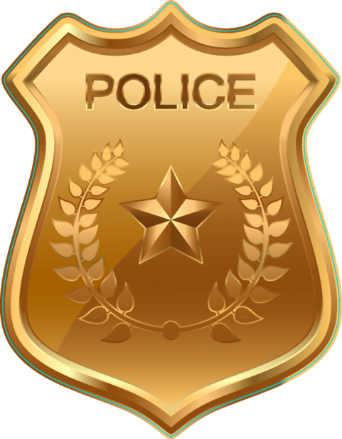 Roylaty Free Golden Police Badge PNG Picture Free Download