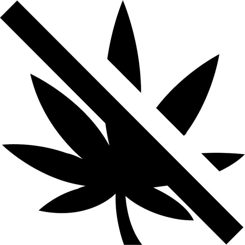 Silhouette No Drugs PNG Logo