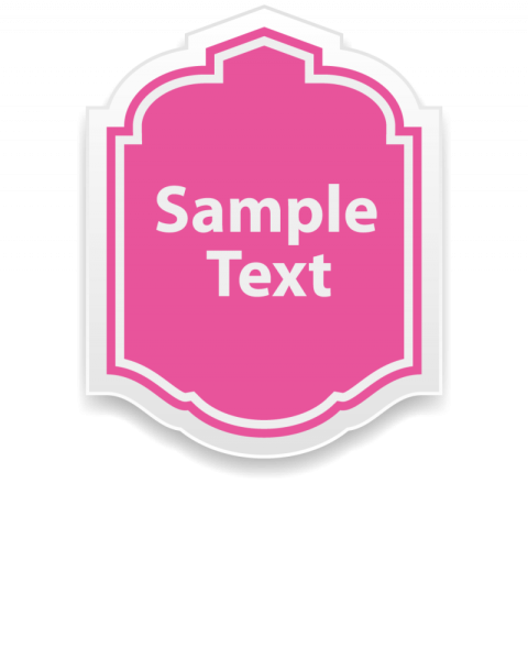 Simple tag pink colour icon vector graphic design and