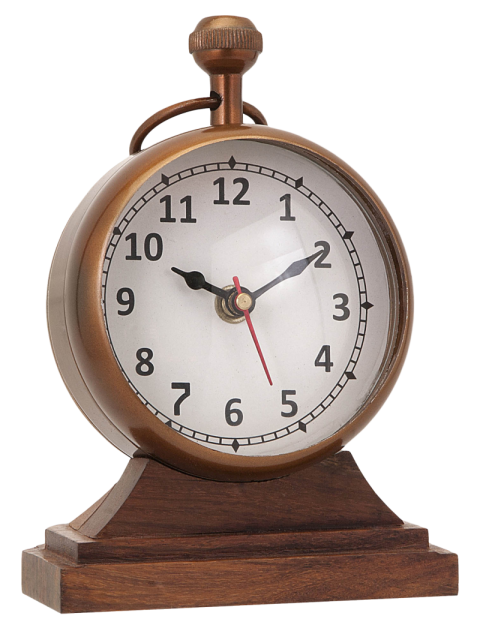 Svg Wooden Alarm Clock PNG Free Image