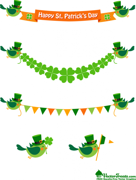 Patrick banners Preview green banner green leaf's png free