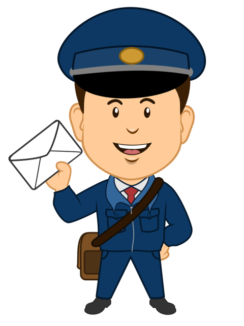 PSD & Svg Cute Postman PNG Character Image