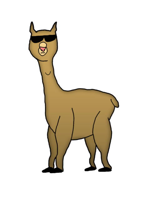 Litter Vector Clipart SVG Llama PNG Animated Animal Image