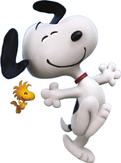 Peanuts Movie Snoopy Dog With Woodstock PNG Transparent Background
