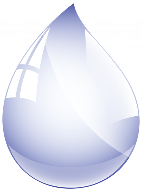 Water drops icon vector graphic design