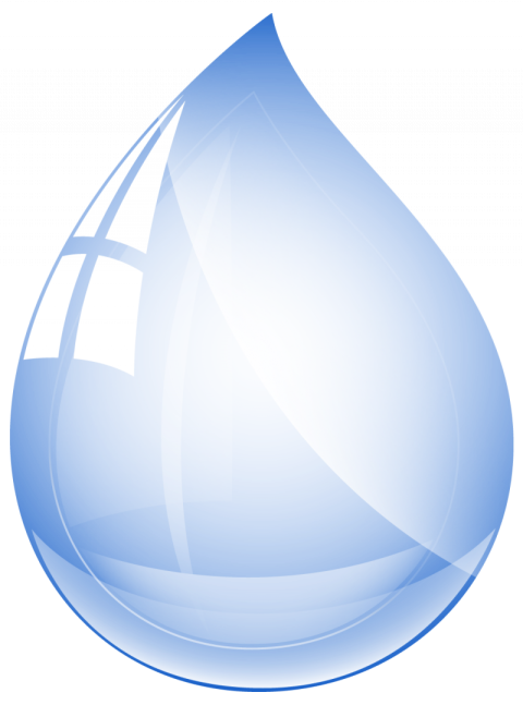 Light blue colour water drop icon vector graphic design