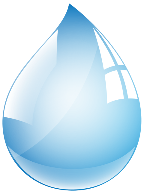 Blue colour water drop icon