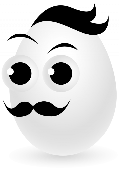 Funny Easter Egg, Cartoon Egg, World Egg Day Greeting PNG image