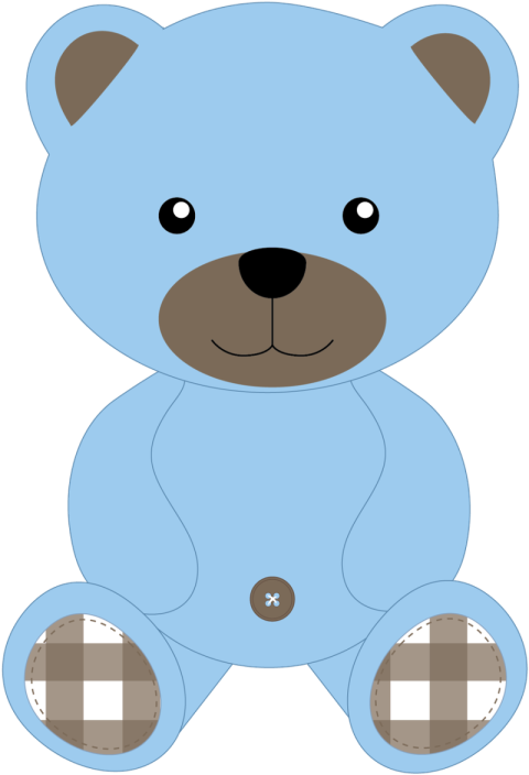 Light Blue Teddy Bear Clipart Free PNG image