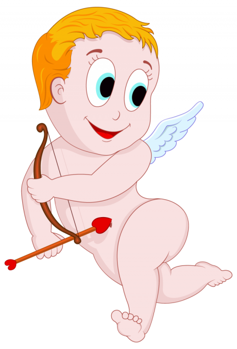 Valentine Day Cupid Angel Cartoon Style Royalty Free Vector , Transparent Free Download