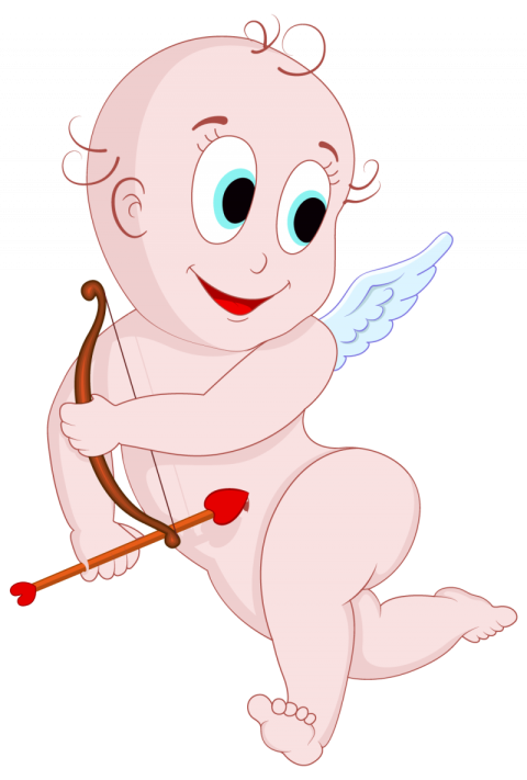 Valentine Day Cupid Angel Cartoon Style Royalty Free Vector , Transparent Free Download