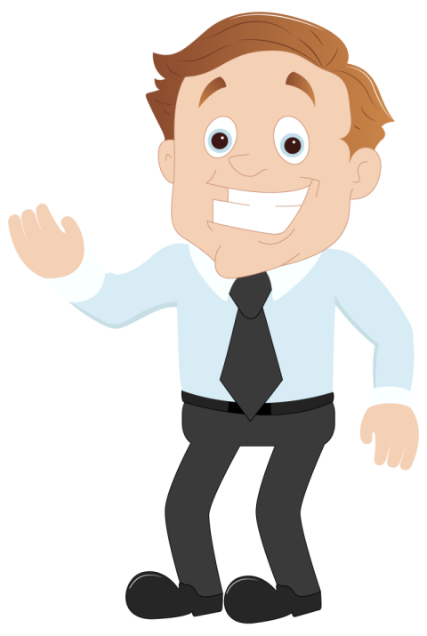 Vector Free Business Man Character Hello Expression Stock & illustration  Photo, Picture & Royalty Free Transparent Free Download