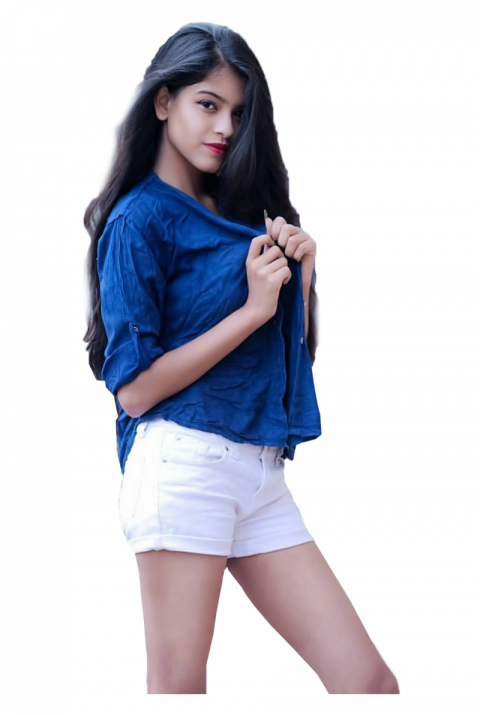 Hot Indian girl in open button shirt and Short's free png