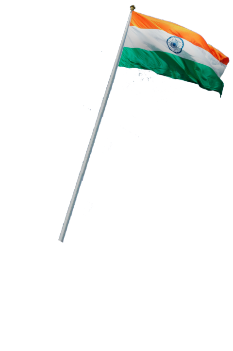 Pole India Flag PNG Transparent Background Image