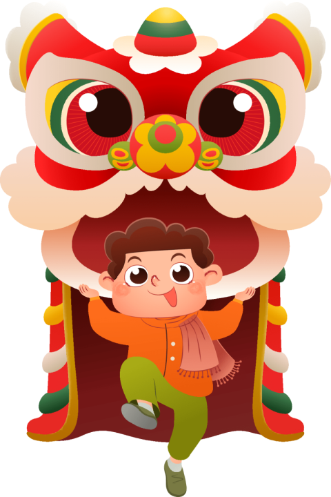 Dragon and lion dance by PNG Free Download